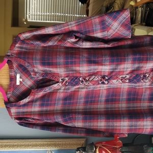 Skies Are Blue Londyn Lace-Up Detail Top